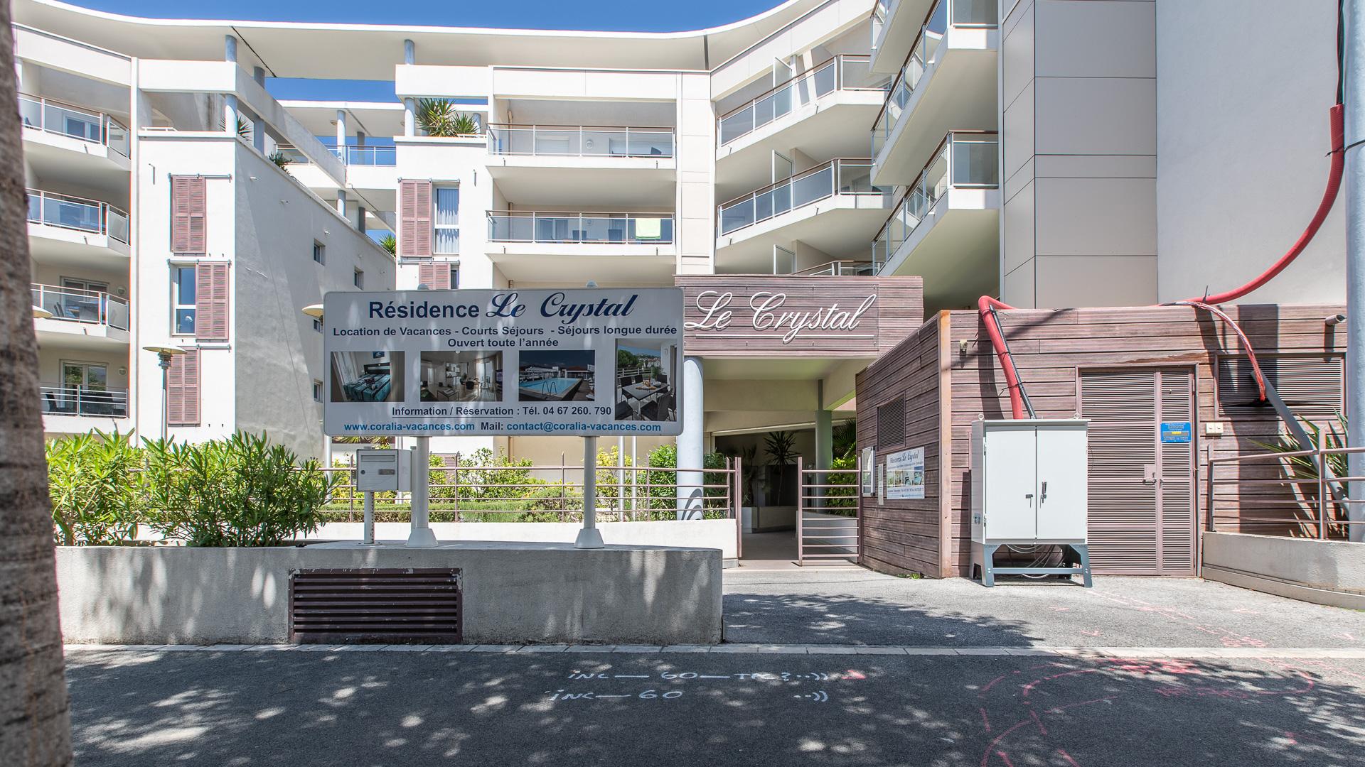 Vacanceole - Residence Le Crystal Cagnes-sur-Mer Buitenkant foto